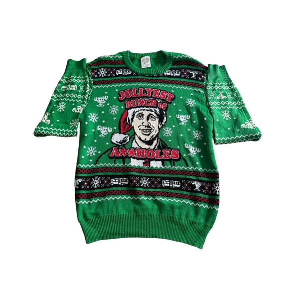 National Lampoons - Jolly Bunch Mens' Ugly Christmas Sweater - Picture 1 of 3